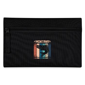 Pêche à la mouche rétro vintage montana - Trousse - noir - Devant