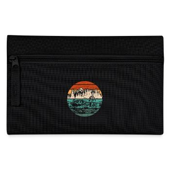 Retro Vintage fly fishing - Pencil Case - black - Front