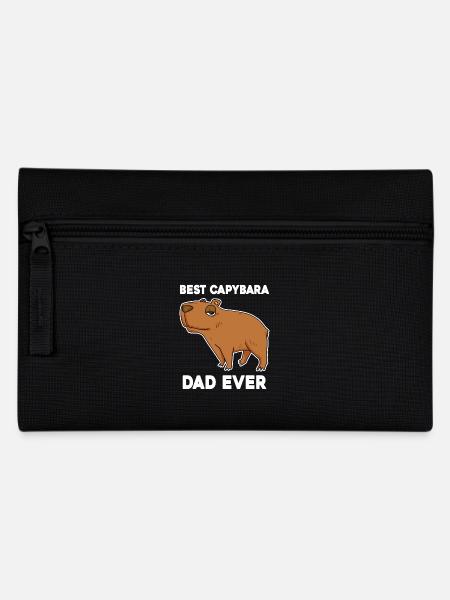 Capybara Father Capybara - Pencil Case - black