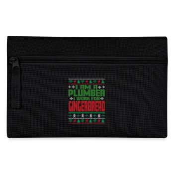 Plumber's Christmas Quote - Pencil Case - black - Front