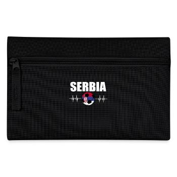 Serbia Football - Pencil Case - black - Front