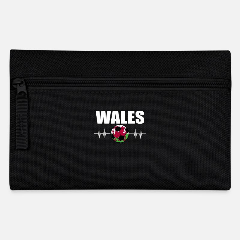 Wales Fußball - Federtasche - Schwarz