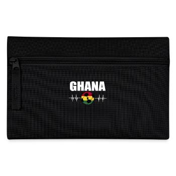 Ghana Football - Pencil Case - black - Front