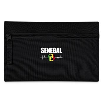 Senegal Fußball - Federtasche - Schwarz - Vorne