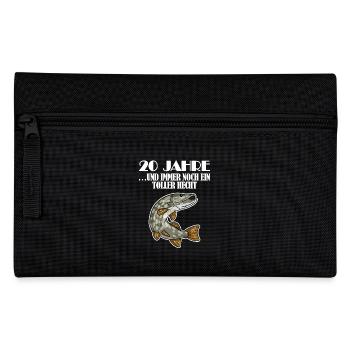 20. Geburtstag Angler Lustiger Spruch - 20 Jahre - Federtasche - Schwarz - Vorne