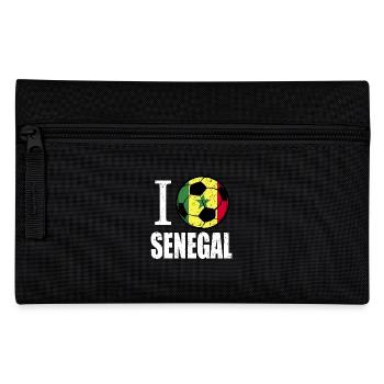 Senegal Fußball - Federtasche - Schwarz - Vorne