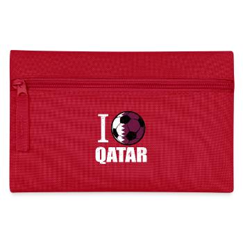 Qatar Football - Pencil Case - red - Front