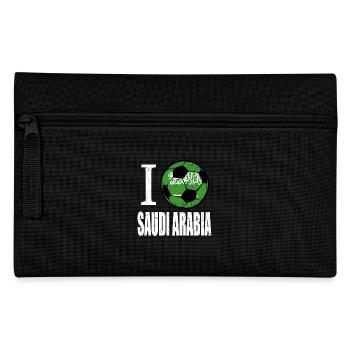 Saudi Arabian Football - Pencil Case - black - Front