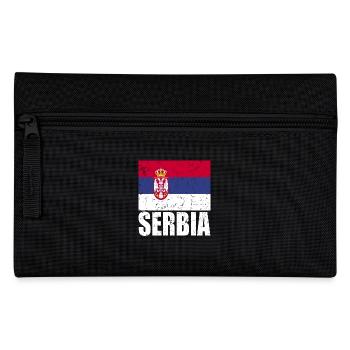 Drapeau de la Serbie - Trousse - noir - Devant