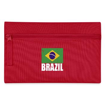 Brazil Flag - Pencil Case - red - Front
