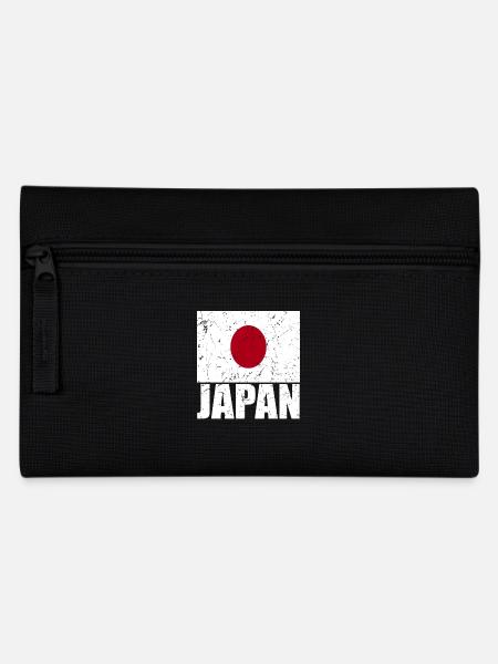 Japan Flag - Pencil Case - black