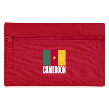 Kamerun Fahne - Federtasche - Rot - Vorne