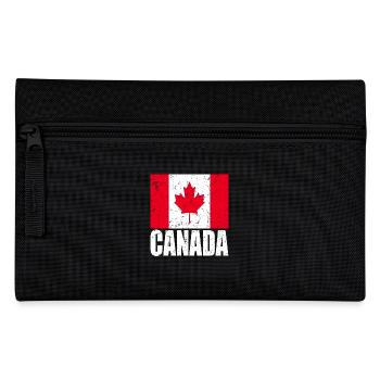 Canada Flag - Pencil Case - black - Front