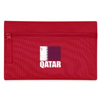 Qatar Flag - Pencil Case - red - Front
