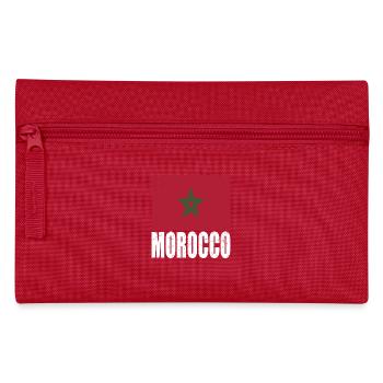 Drapeau du Maroc - Trousse - rouge - Devant