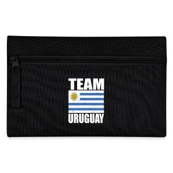 Team Uruguay Fußball - Federtasche - Schwarz - Vorne