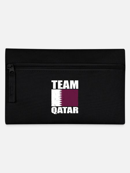 Team Katar Fußball - Federtasche - Schwarz