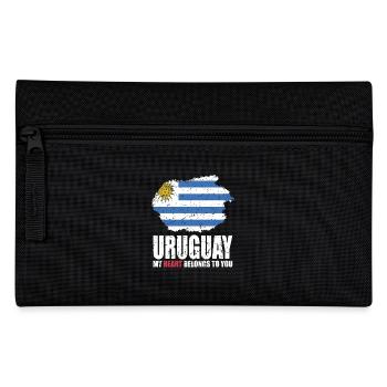 Uruguay Fahne - Federtasche - Schwarz - Vorne