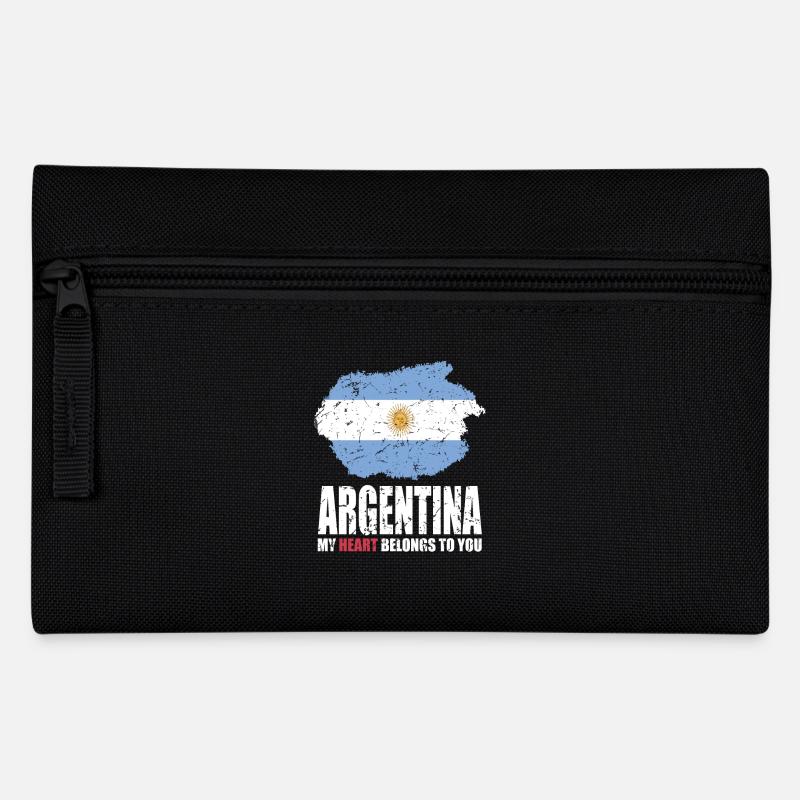 ARGENTINIEN Fahne - Federtasche - Schwarz