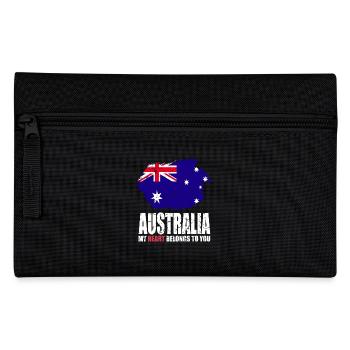 Drapeau de l’Australie - Trousse - noir - Devant