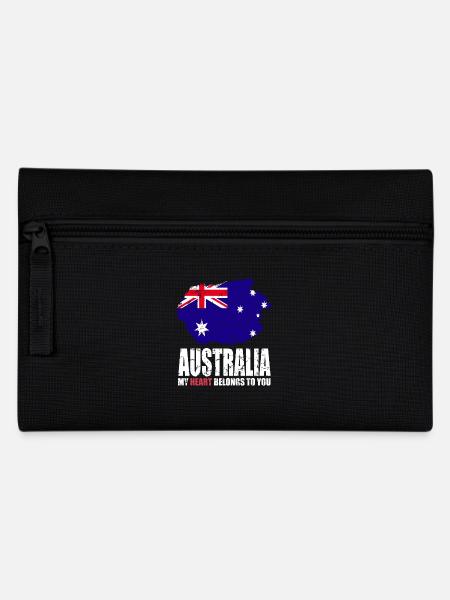 Australien Fahne - Federtasche - Schwarz