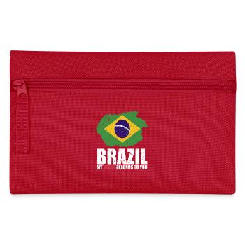 Brazil Flag - Pencil Case - red - Front