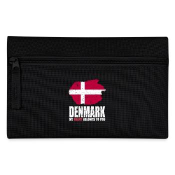 Drapeau du Danemark - Trousse - noir - Devant