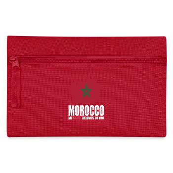 Drapeau du Maroc - Trousse - rouge - Devant