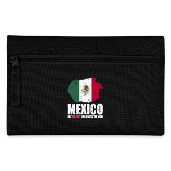 Drapeau du Mexique - Trousse - noir - Devant