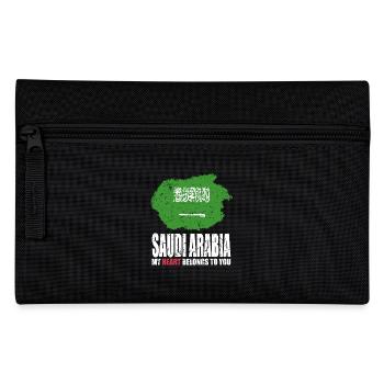 Saudi Arabia flag - Pencil Case - black - Front