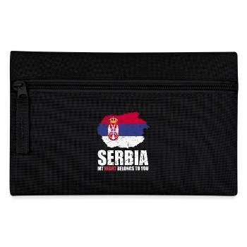 Drapeau de la Serbie - Trousse - noir - Devant