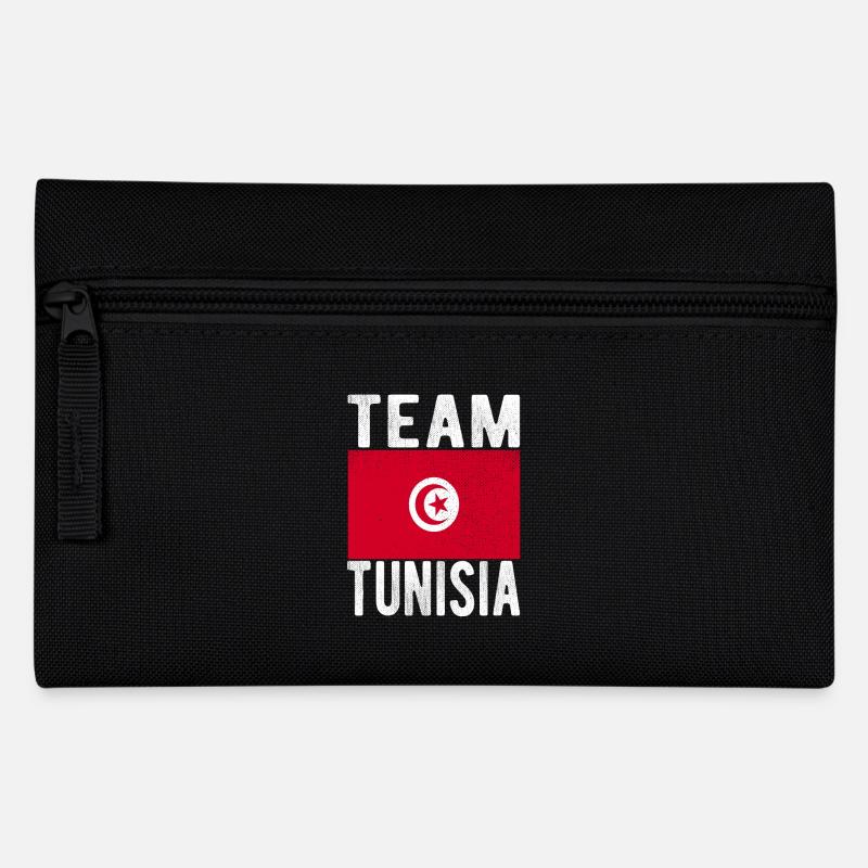Drapeau de la Tunisie - Trousse - noir
