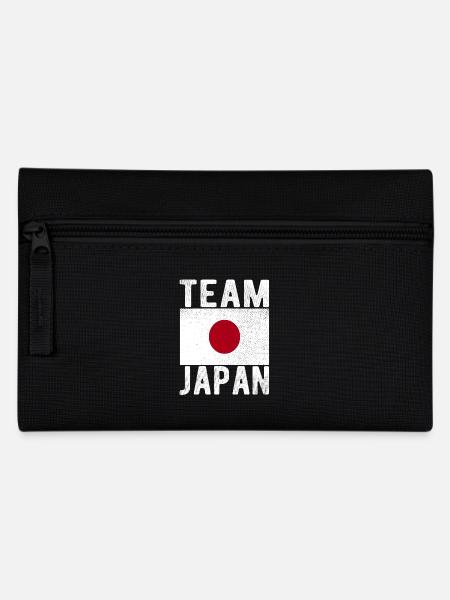 Japan Flag - Pencil Case - black