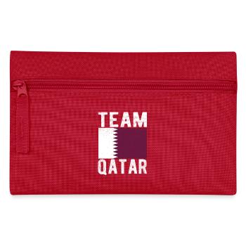 Qatar Flag - Pencil Case - red - Front
