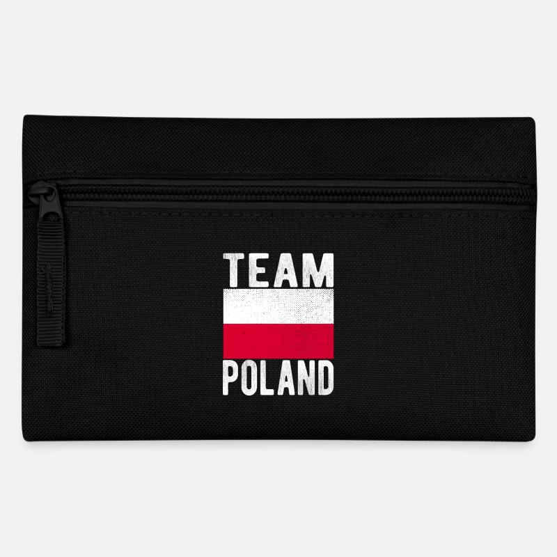 Polen Fahne - Federtasche - Schwarz