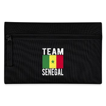Senegal Fahne - Federtasche - Schwarz - Vorne