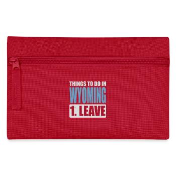 Wyoming Meme - Pencil Case - red - Front