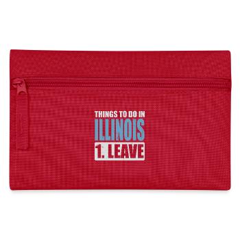 Illinois Meme - Pencil Case - red - Front