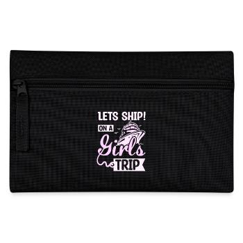 Girls Cruising party lets ship on a girls trip - Pencil Case - black - Front