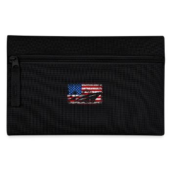 4th of july Cruising ship Usa American flag - Pencil Case - black - Front
