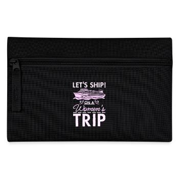 Girls Cruising let's ship on a women's trip - Pencil Case - black - Front