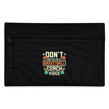 Ne me faites pas utiliser ma voix d’entraîneur de basketball - Trousse - noir - Devant