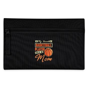 My favorite basketball player calls me mom - Federtasche - Schwarz - Vorne
