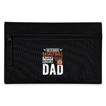 My favorite basketball player calls me dad - Federtasche - Schwarz - Vorne