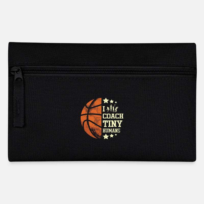 I coach tiny humans Basketball coach - Federtasche - Schwarz