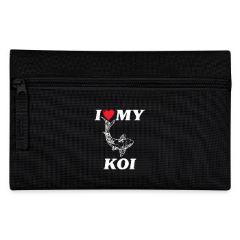 I love my Koi carp - Pencil Case - black - Front
