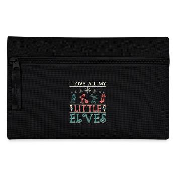 Teacher School Christmas Xmas love my little elves - Federtasche - Schwarz - Vorne