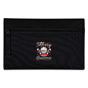 Christmas Holiday Xmas Cruise Ship - Pencil Case - black - Front