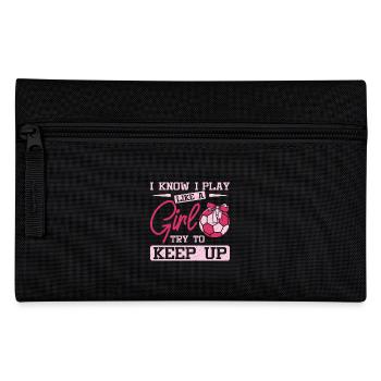 Play like a girl handball - Federtasche - Schwarz - Vorne