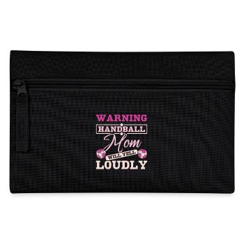 Handball mom will yell loudly - Federtasche - Schwarz - Vorne